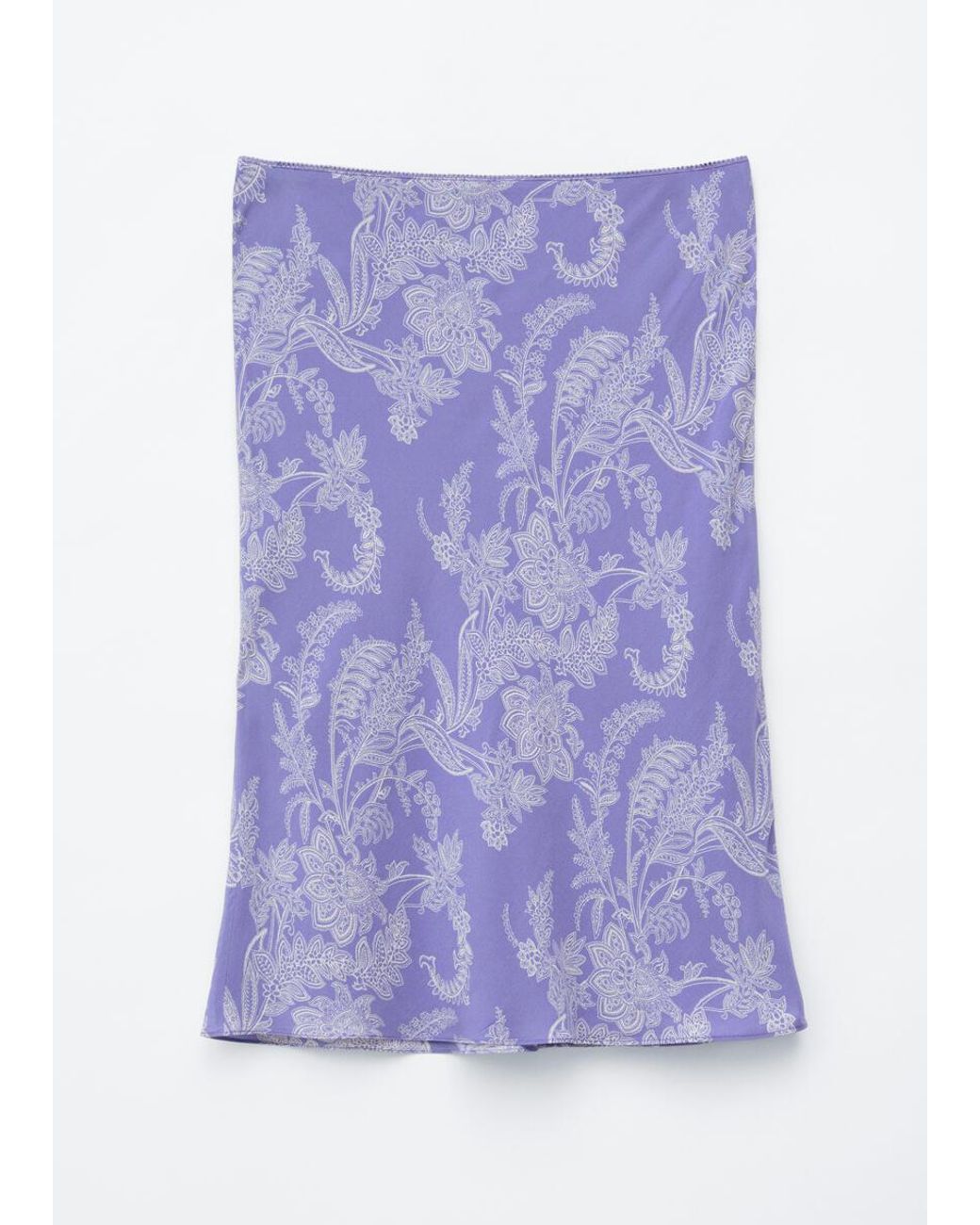 & Other Stories Purple Knee-Length Slip Skirt