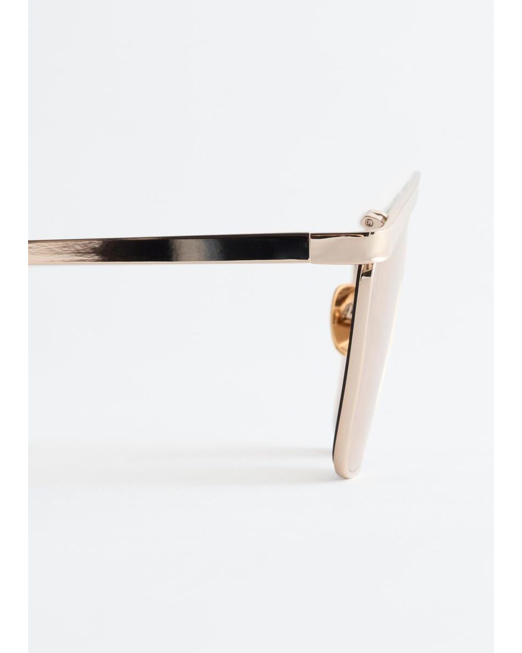 & Other Stories White Square-Frame Sunglasses