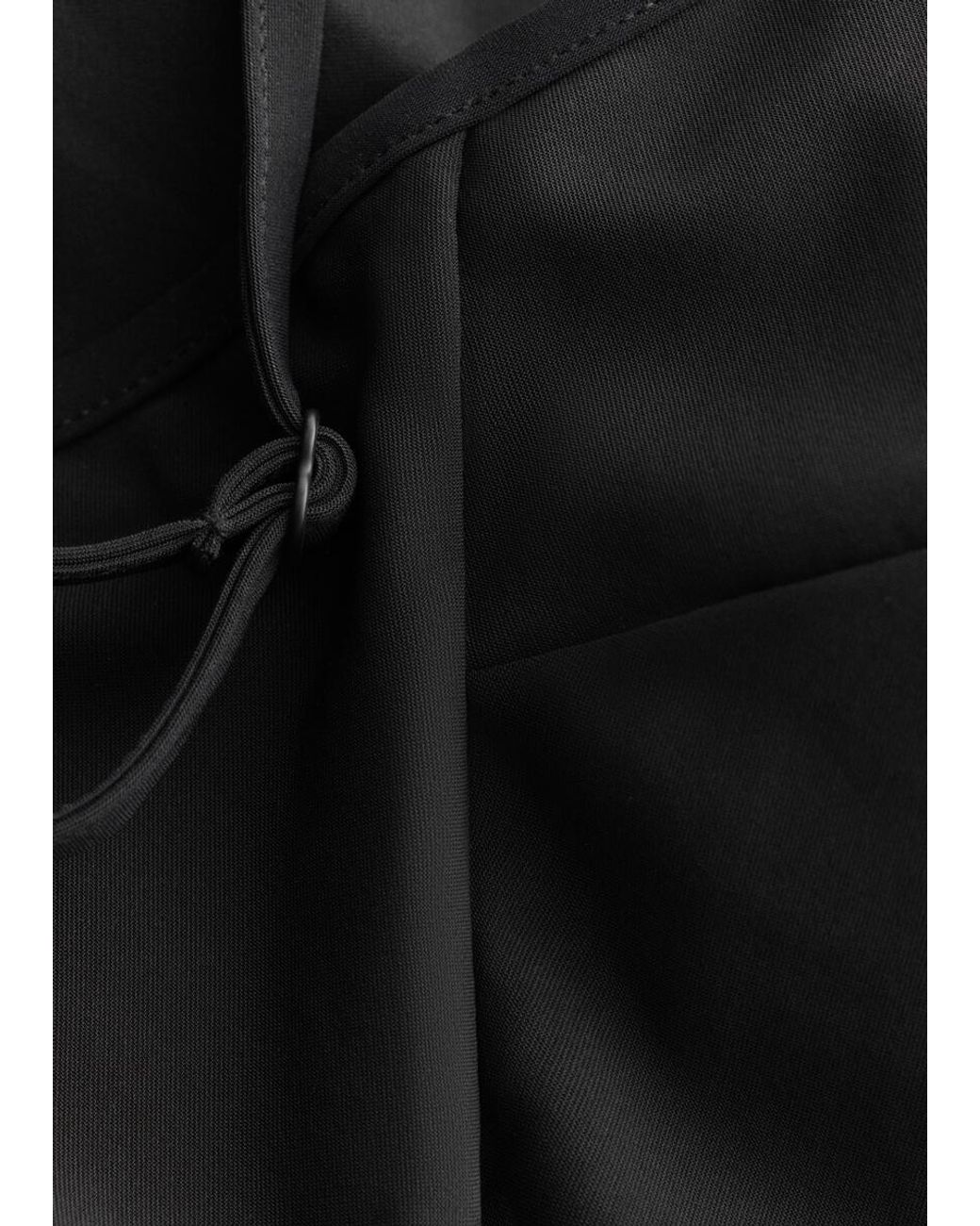 & Other Stories Black One-Shoulder Swimsuit