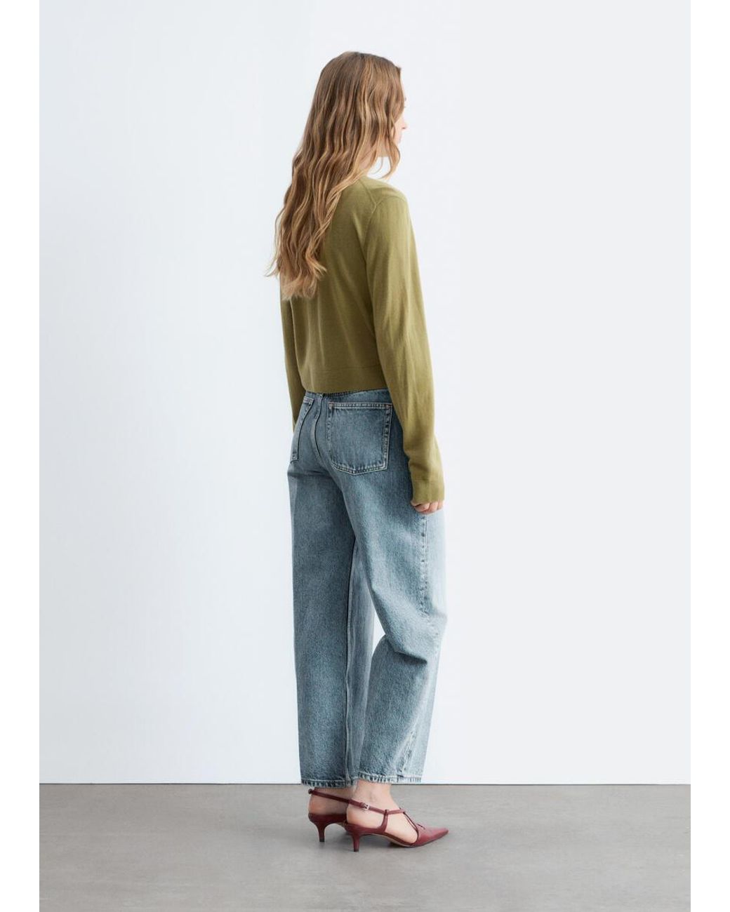 & Other Stories White Cropped Cashmere Cardigan