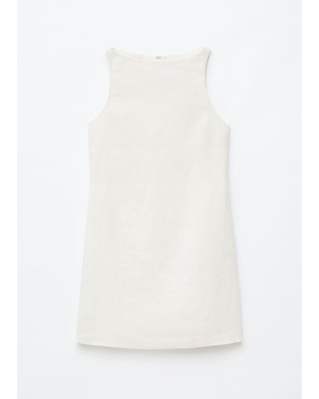 & Other Stories White Linen Mini Dress