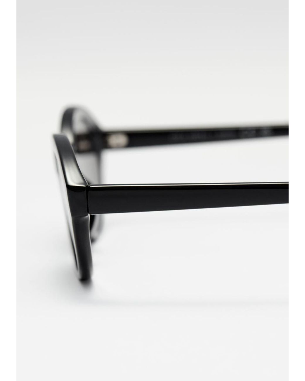 & Other Stories Black Oval-Frame Sunglasses