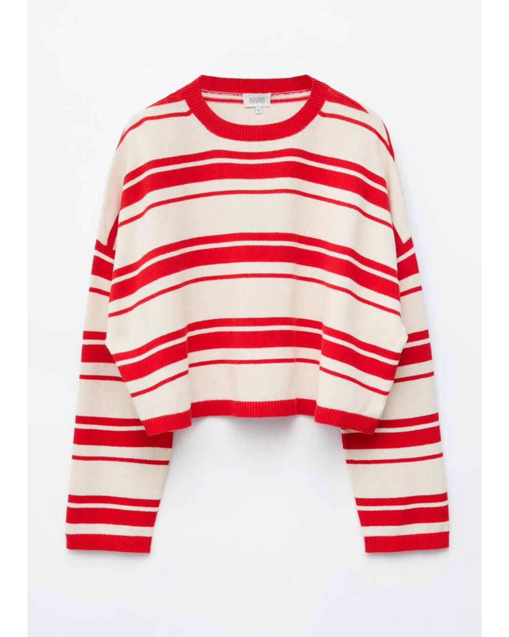 & Other Stories Red Cotton Jumper