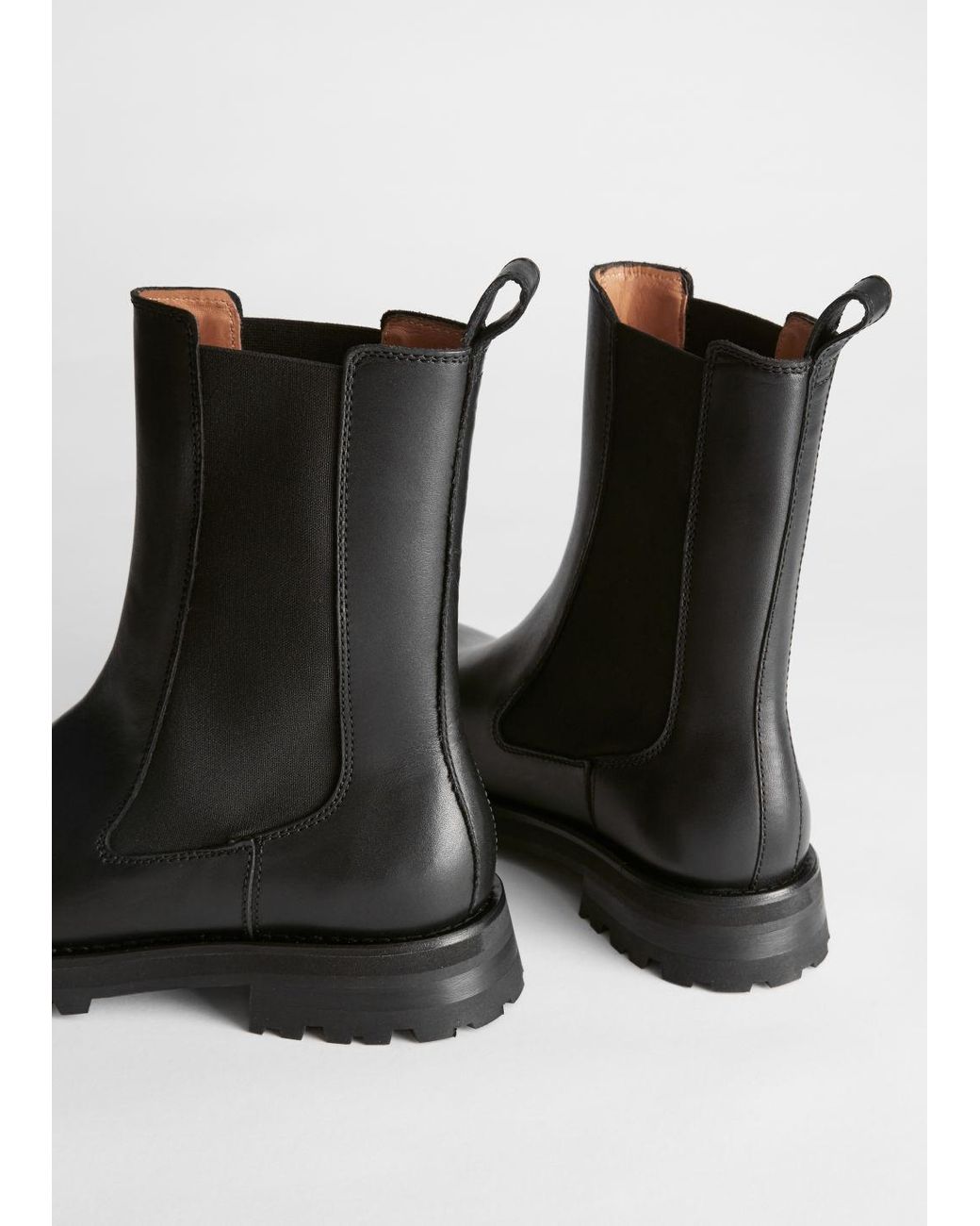 & Other Stories Chunky Chelsea Boots in Black - Lyst
