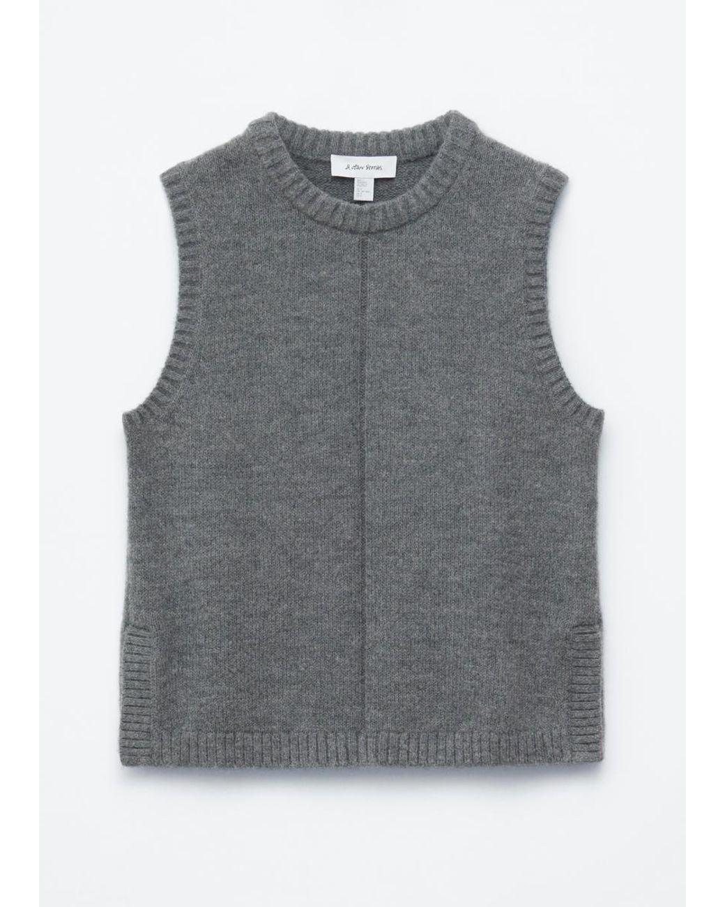 & Other Stories Blue Knitted Sweater Vest