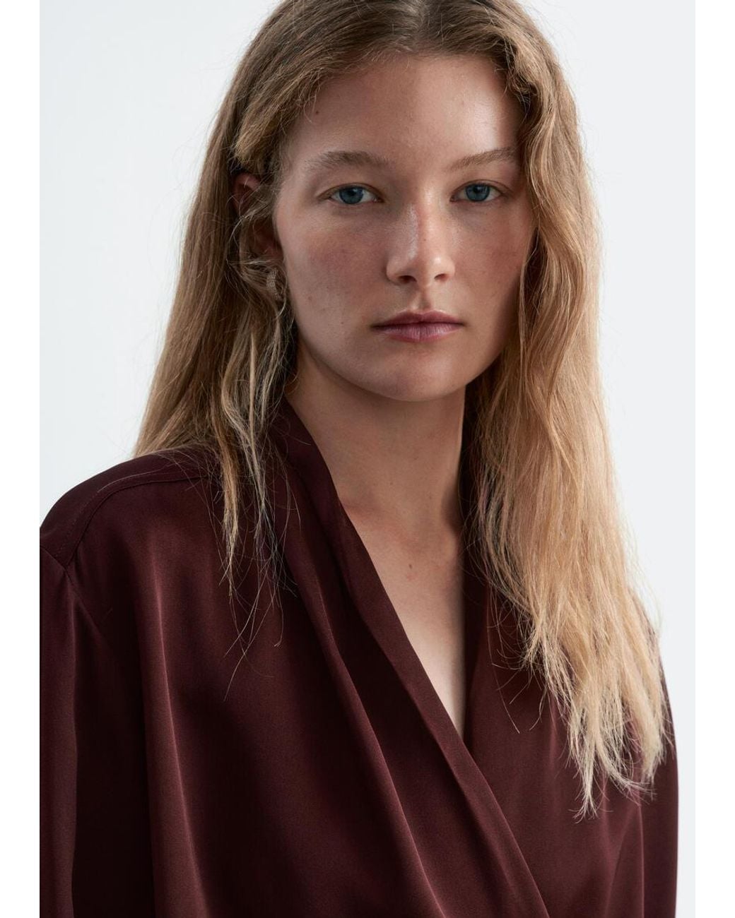 & Other Stories White Wrap Blouse