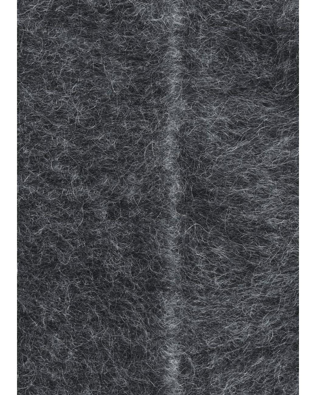 & Other Stories Gray Mohair-Blend Brushed Beanie