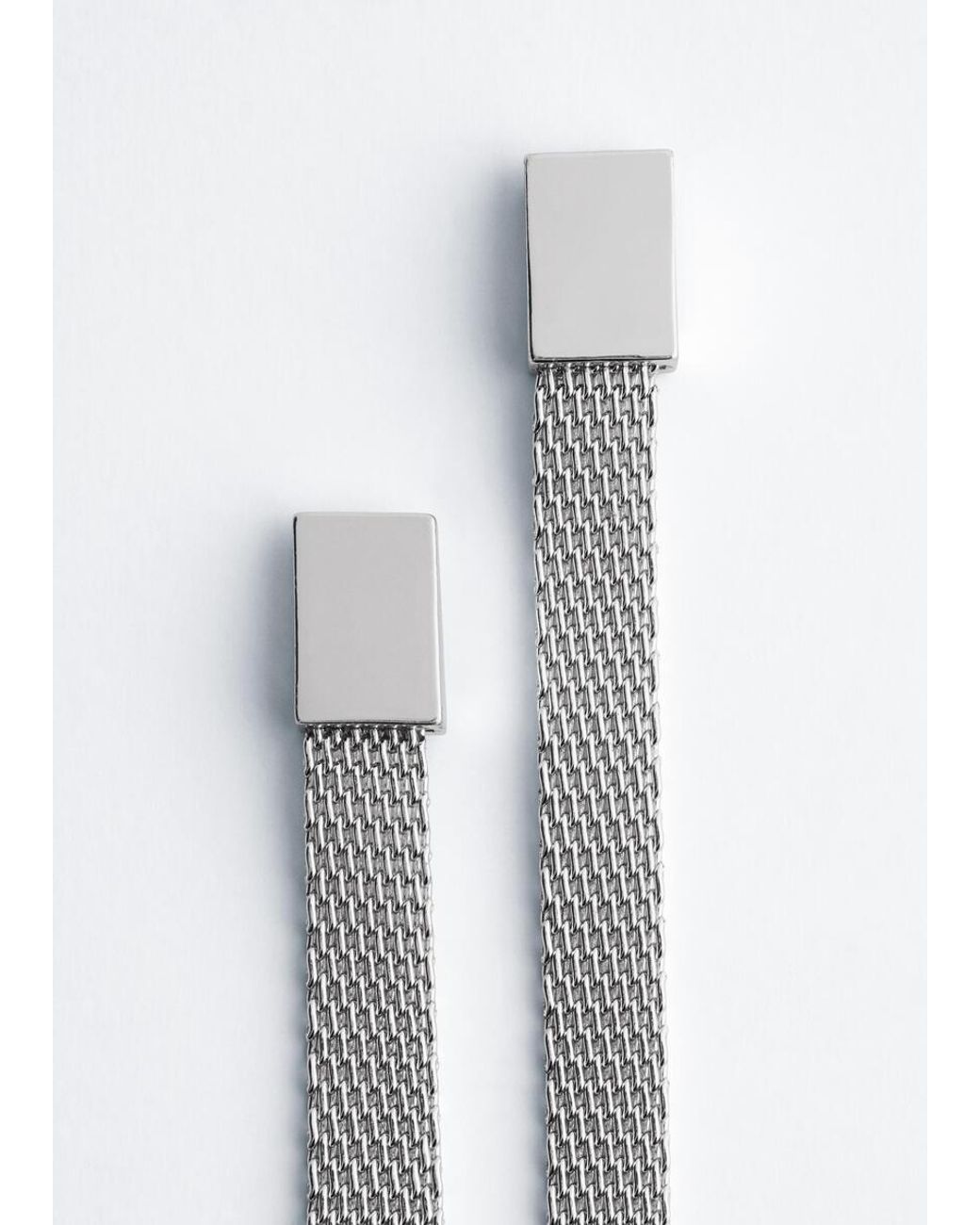 & Other Stories White Flat Chain Necklace