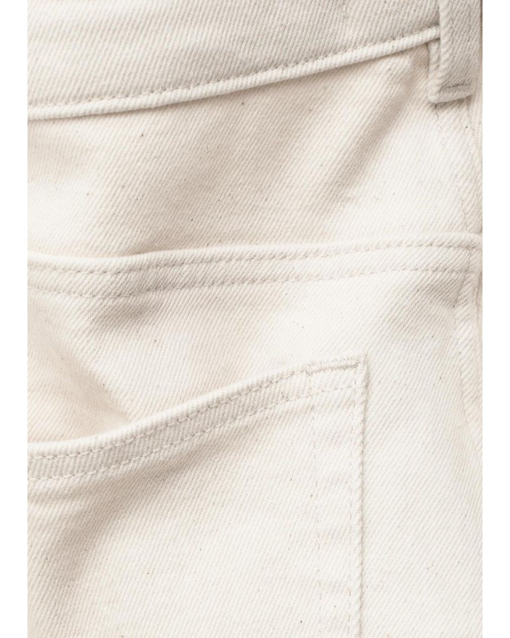 & Other Stories White Wide-Leg Jeans