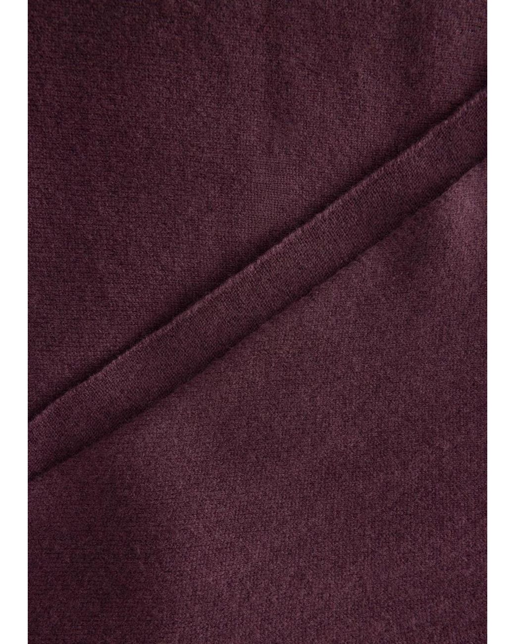& Other Stories Purple Pure Wool Scarf