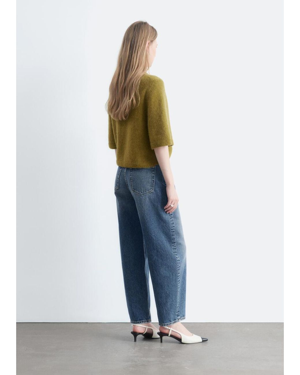 & Other Stories Blue Alpaca-Blend Knitted T-Shirt