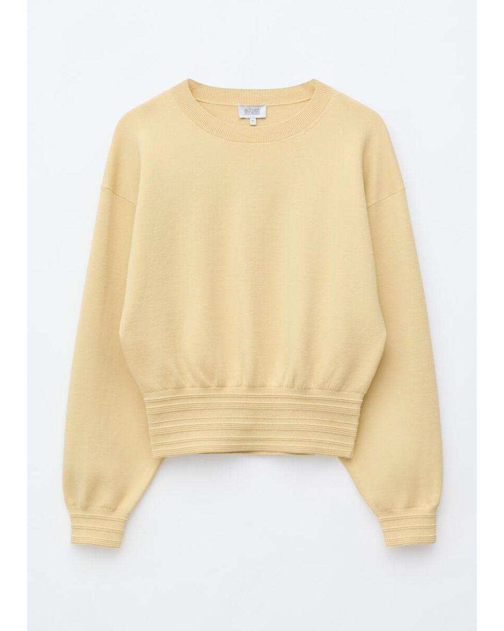 & Other Stories Blue Rib-Trim Knitted Jumper