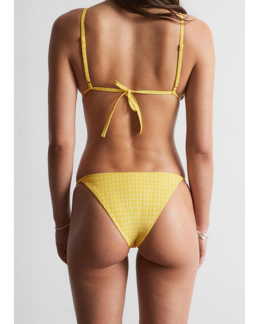 & Other Stories Natural Triangle Bikini Top