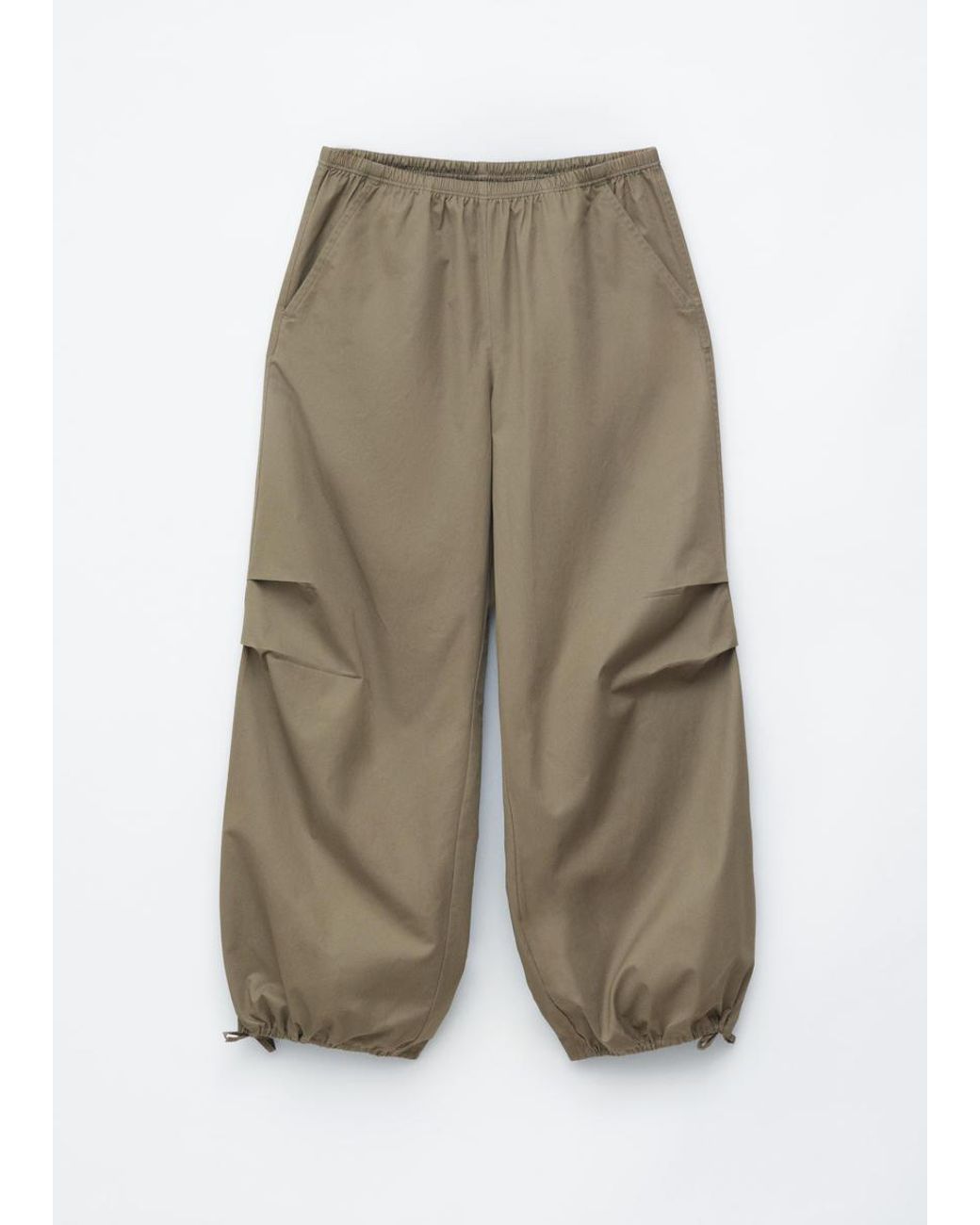 & Other Stories Green Parachute Trousers