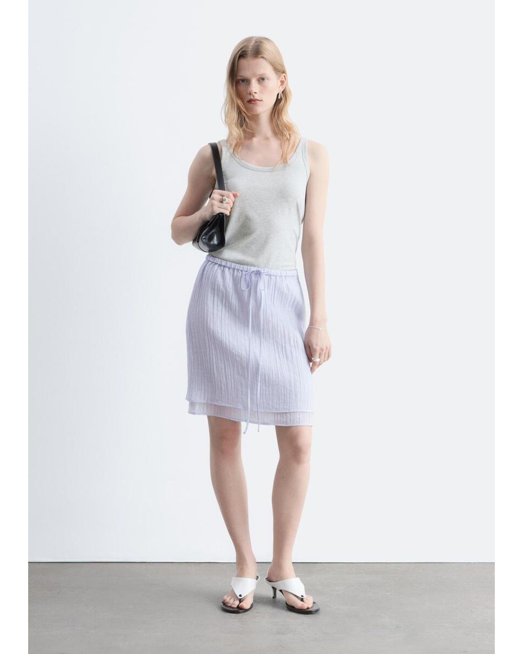 & Other Stories White Scoop-Neck Tank Top
