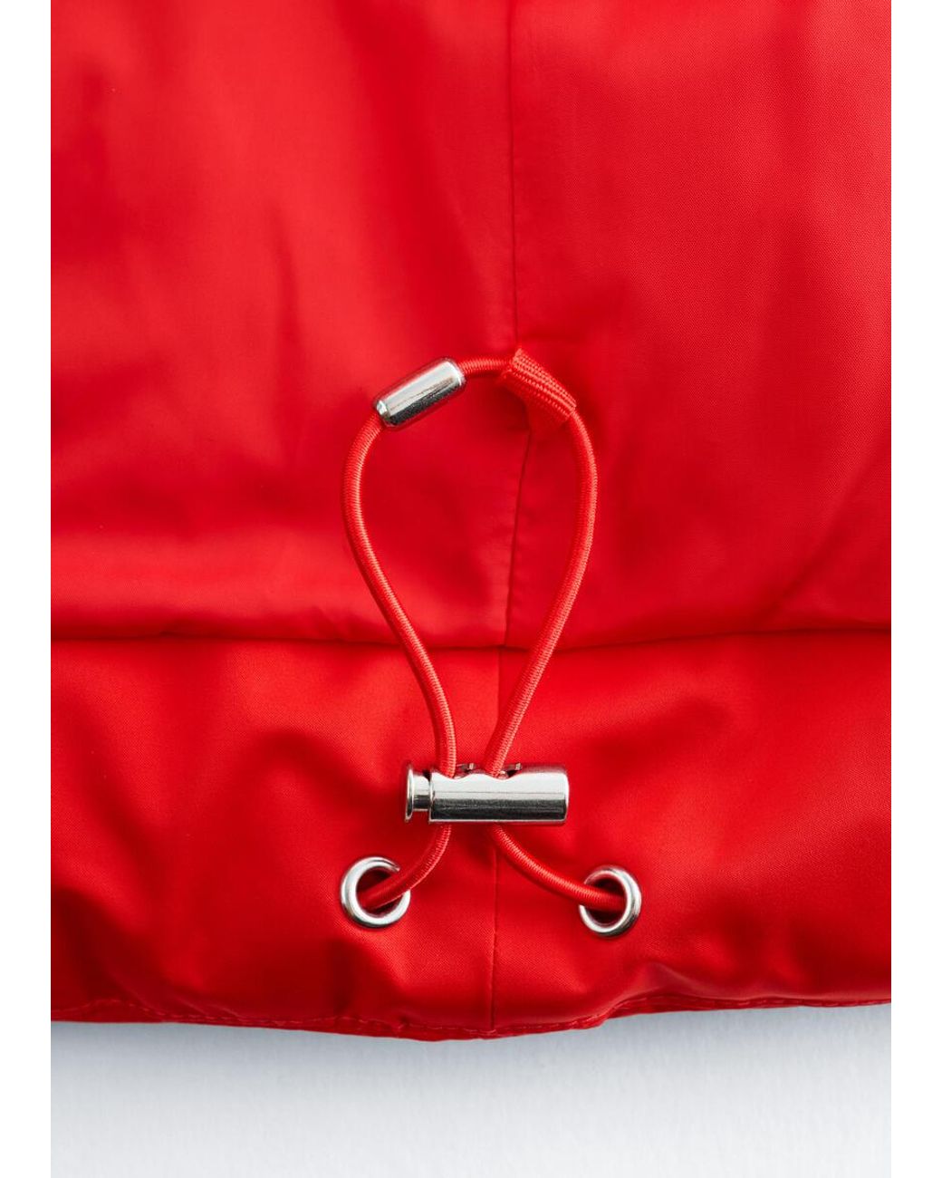 & Other Stories Red Down Puffer Jacket