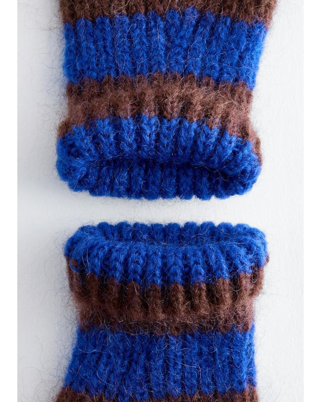 & Other Stories Blue Wool-Mohair Mittens