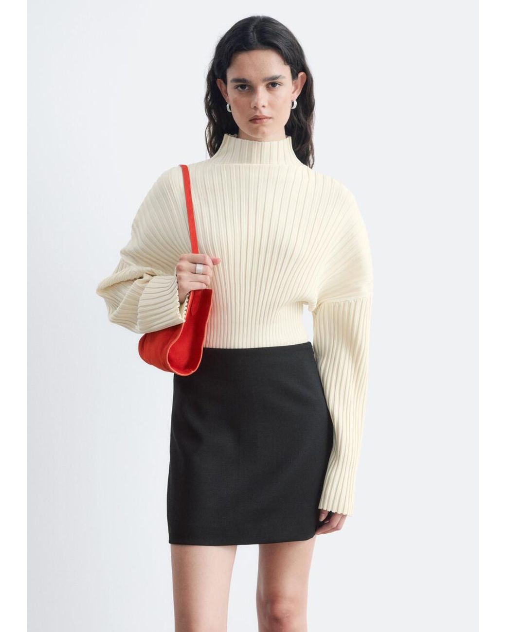 & Other Stories White Mini Skirt