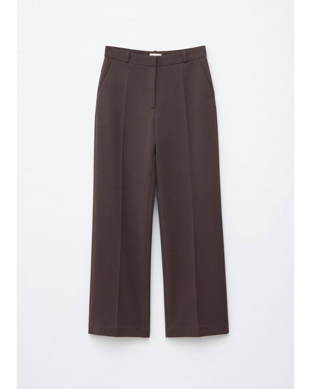 & Other Stories White Tailored Press Crease Trousers