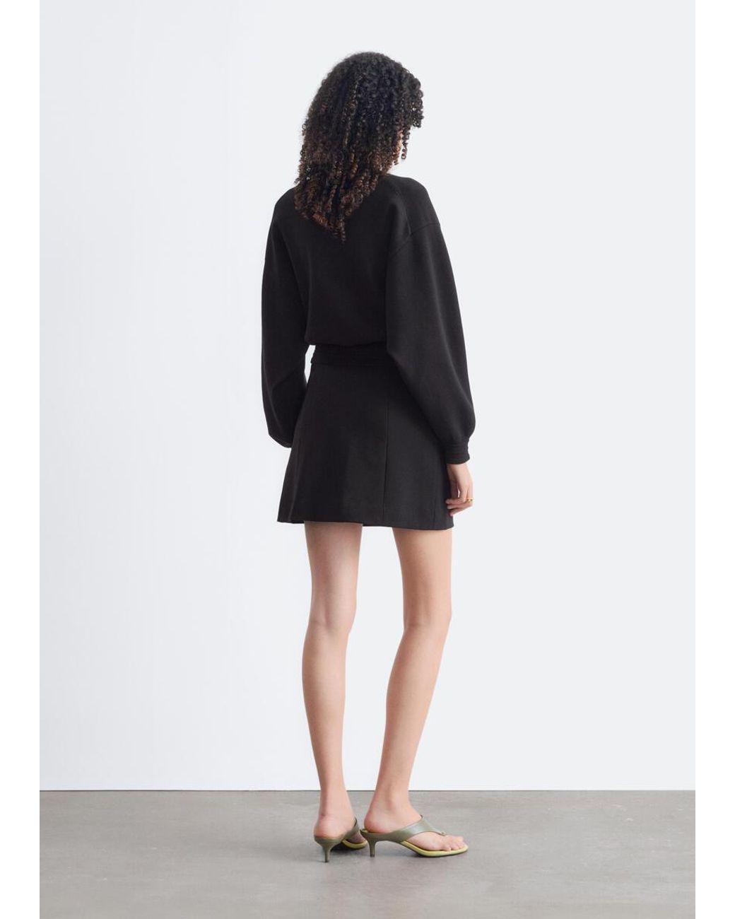 & Other Stories Blue Rib-Trim Knitted Jumper