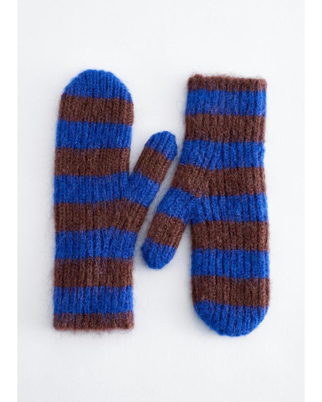& Other Stories Blue Wool-Mohair Mittens