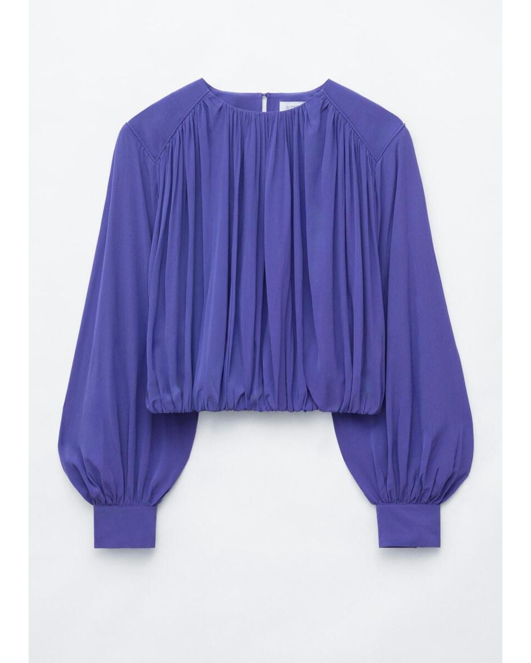 & Other Stories Blue Gathered Blouse