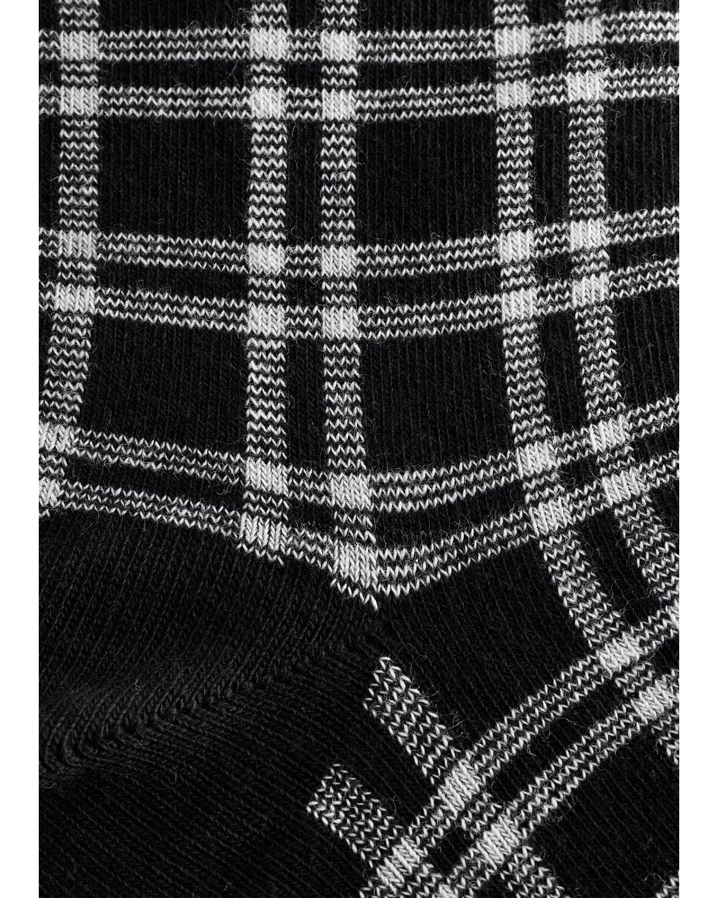 & Other Stories Black Checked Socks