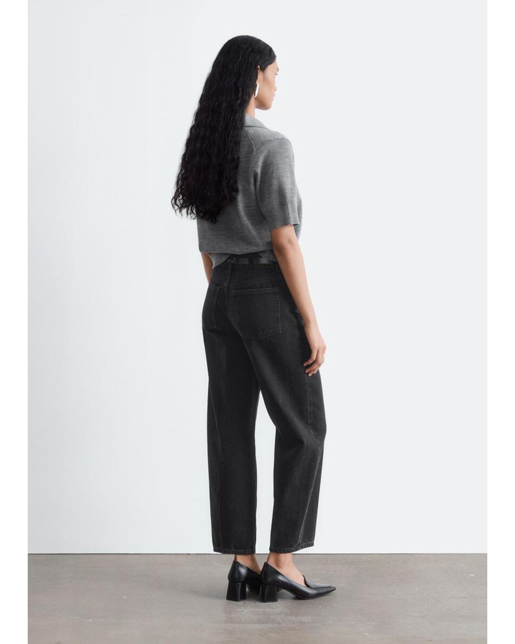 & Other Stories Blue Tapered Jeans