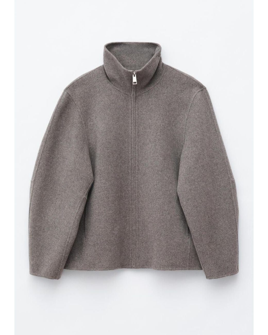 & Other Stories Natural Doublé Wool Jacket