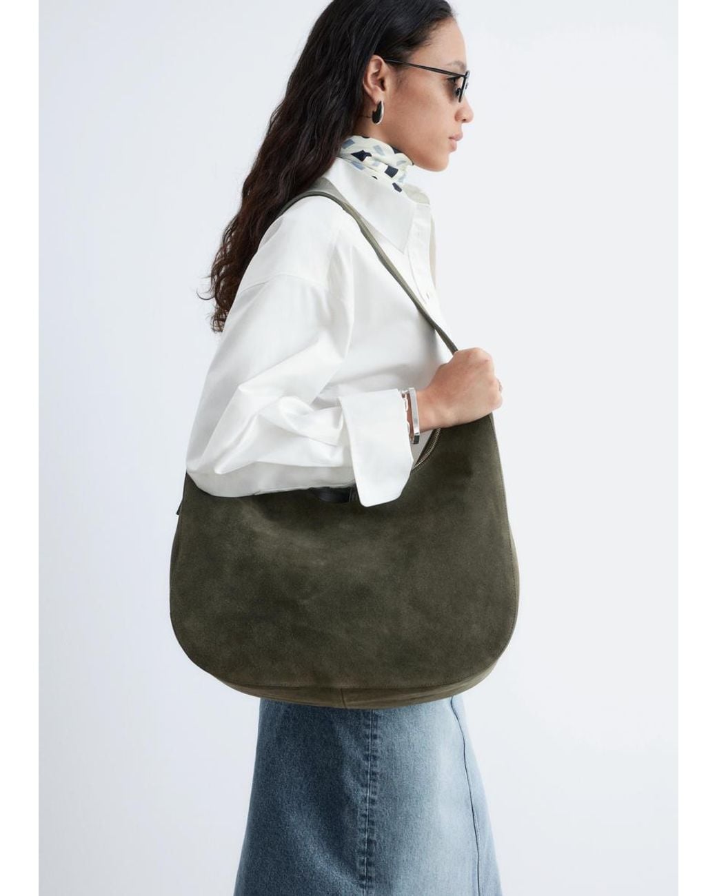 & Other Stories Green Shoulder Bag