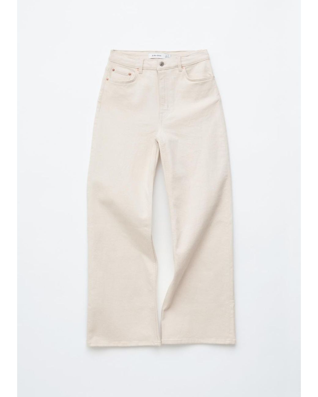 & Other Stories White Wide-Leg Jeans