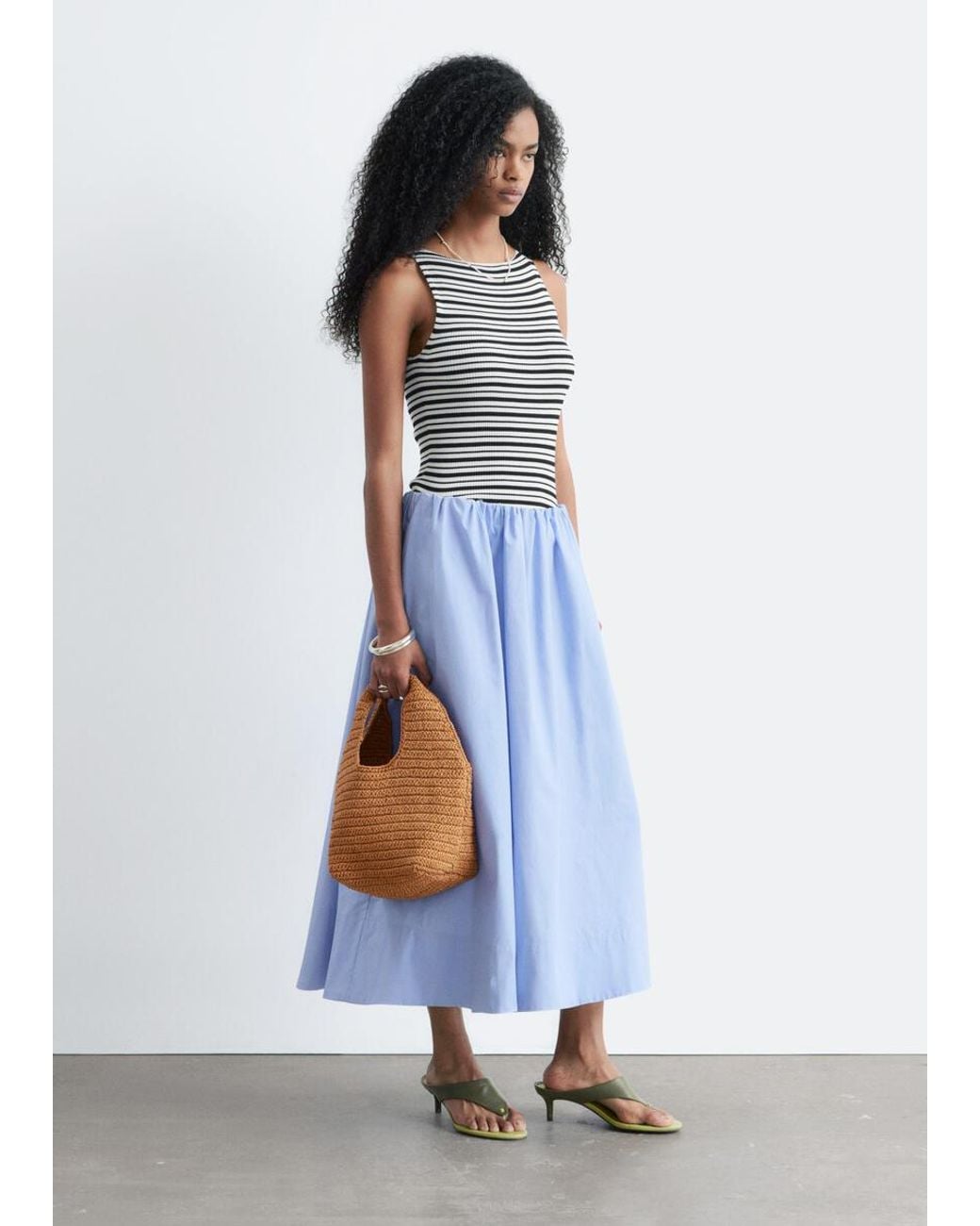 & Other Stories White Rib-Knit Tank Top