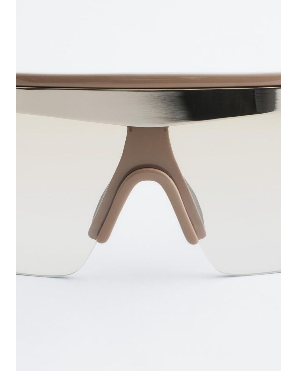 & Other Stories White Shield Sunglasses