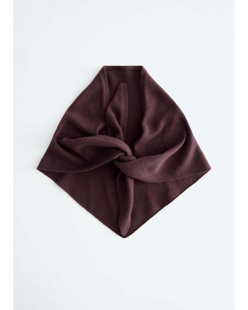 & Other Stories Purple Pure Wool Scarf