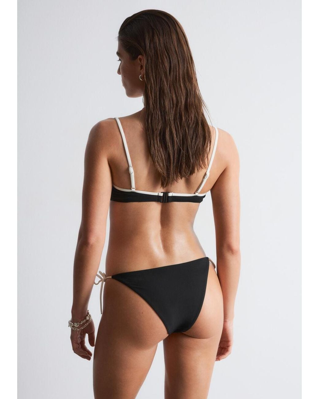 & Other Stories Brown Tie-Side Bikini Briefs