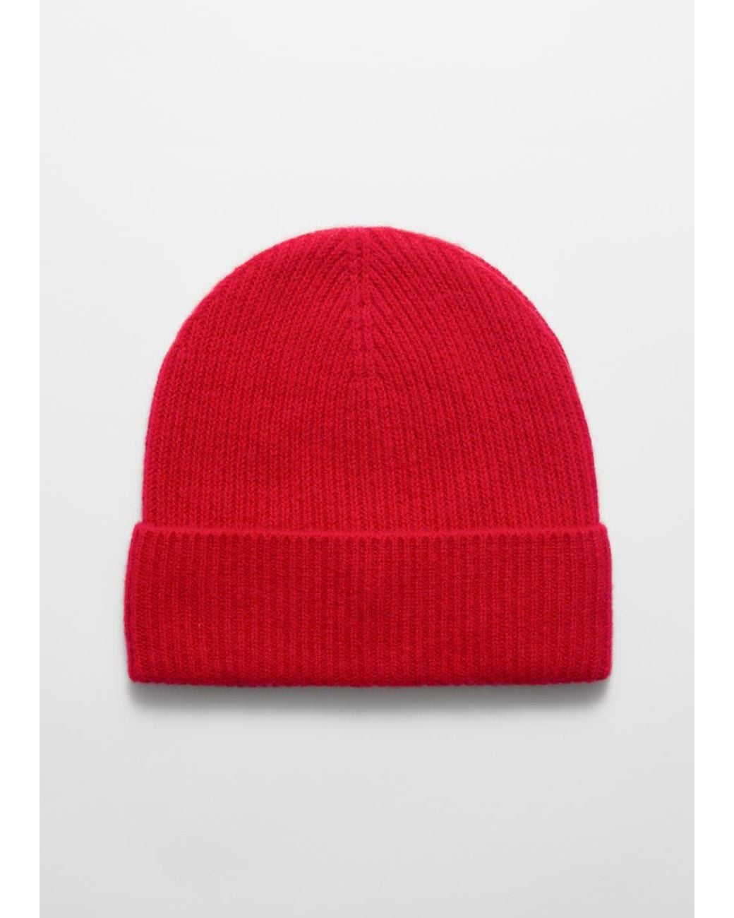 & Other Stories Red Cashmere Beanie