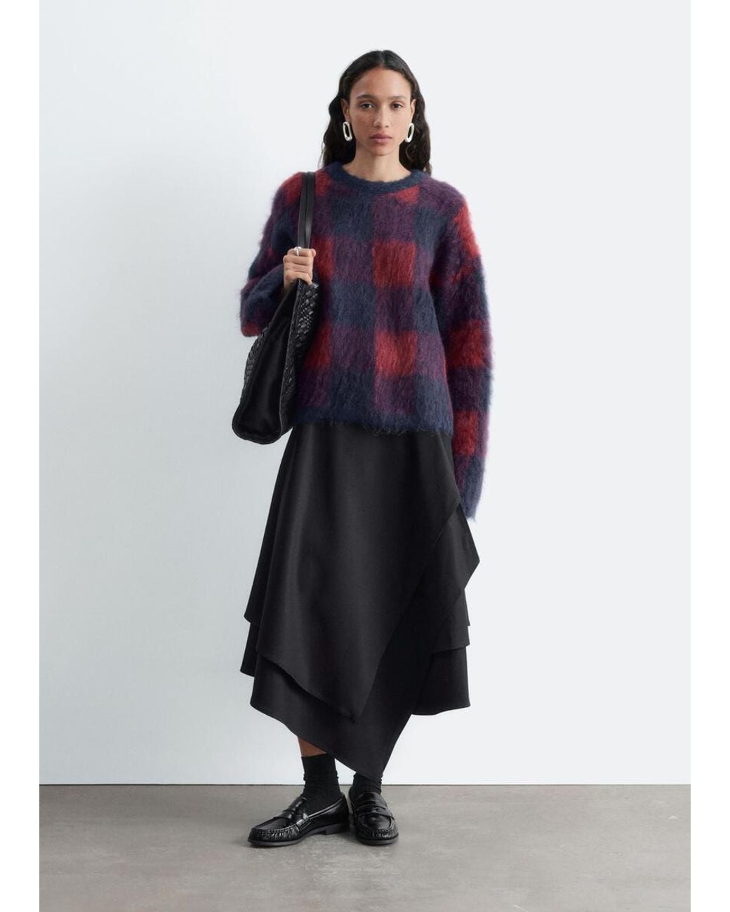 & Other Stories Blue Mohair Blend Jumper