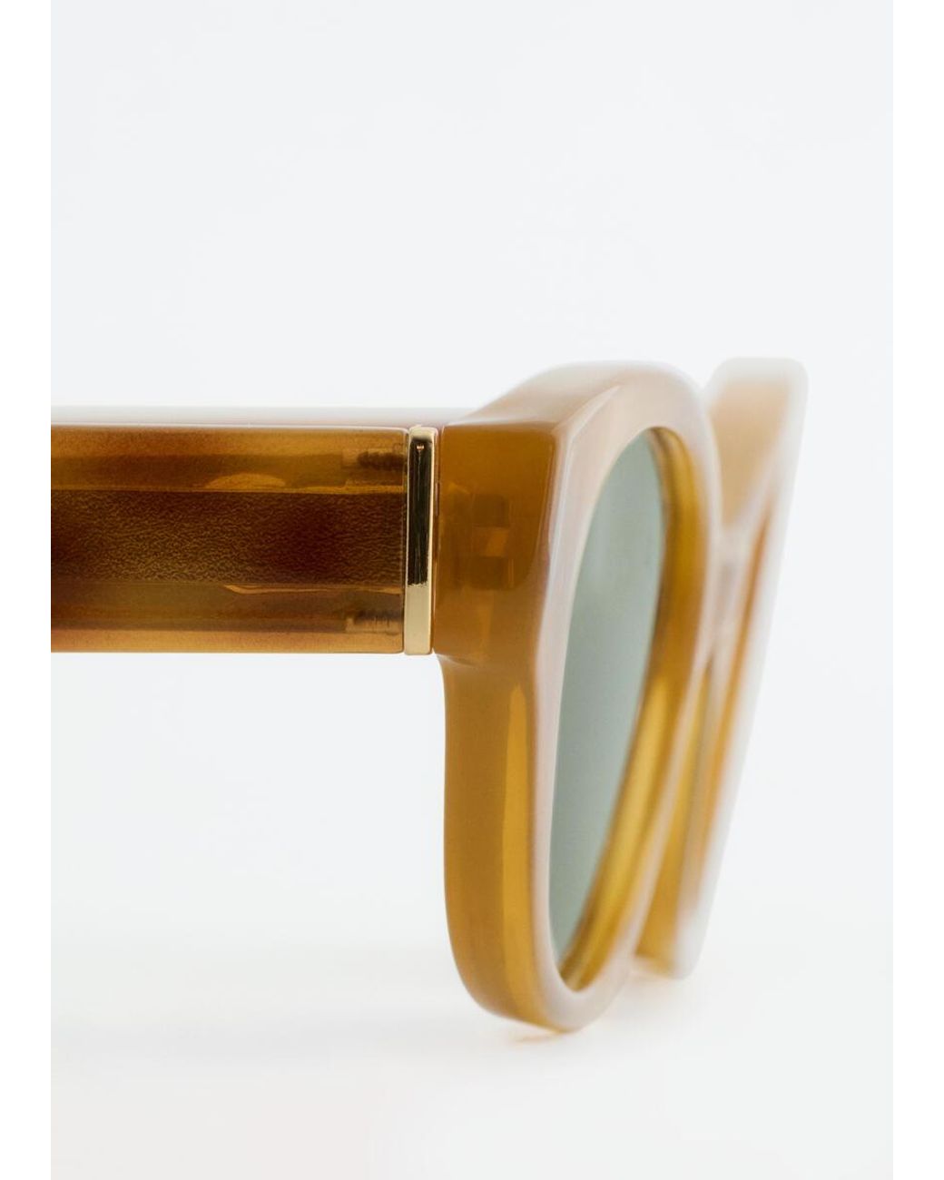 & Other Stories Black Oval Frame Sunglasses