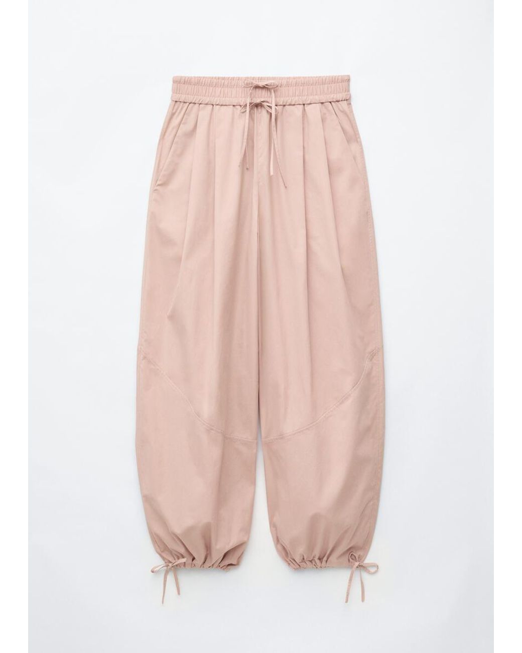 & Other Stories White Cotton Balloon Trousers