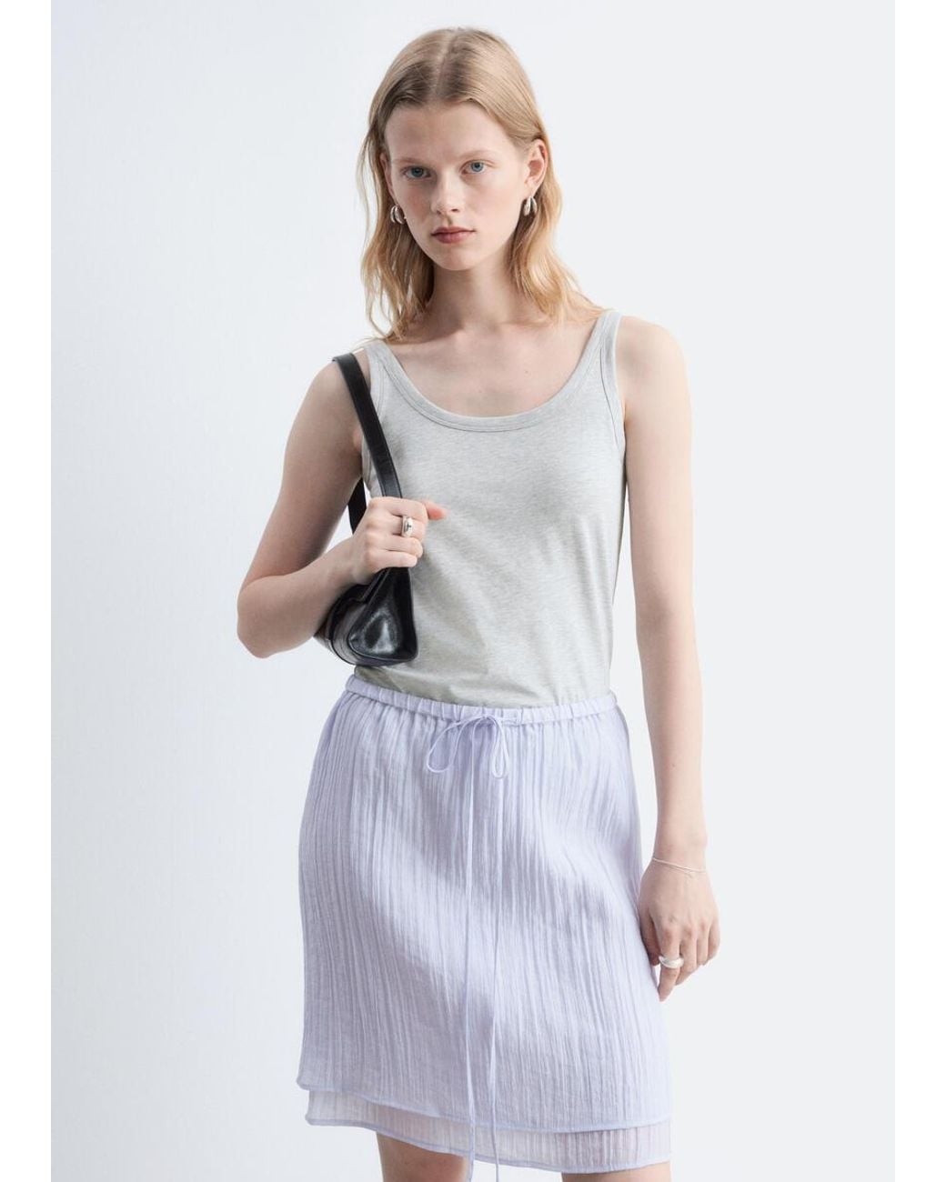 & Other Stories White Scoop-Neck Tank Top