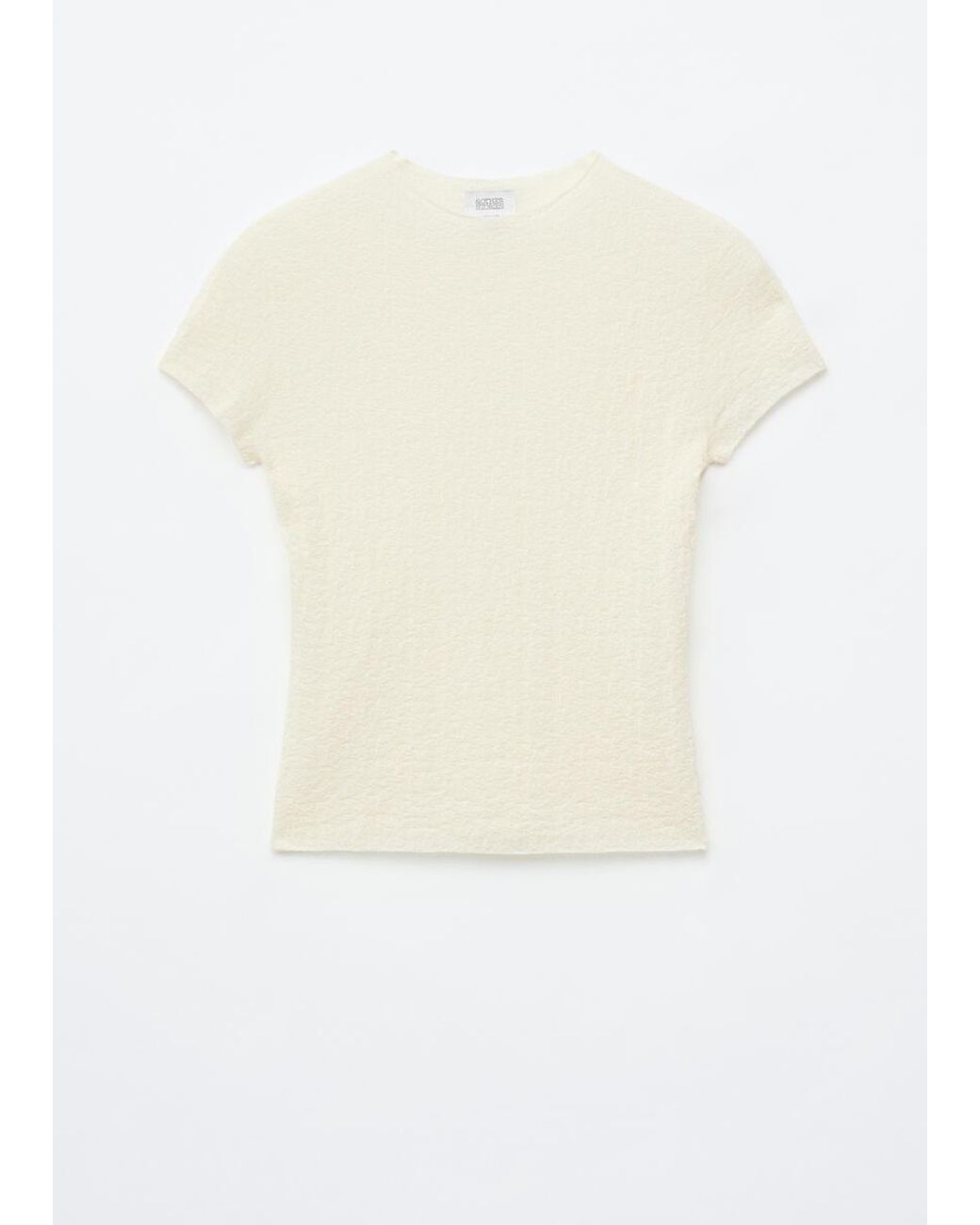 & Other Stories White Mock-Neck Top