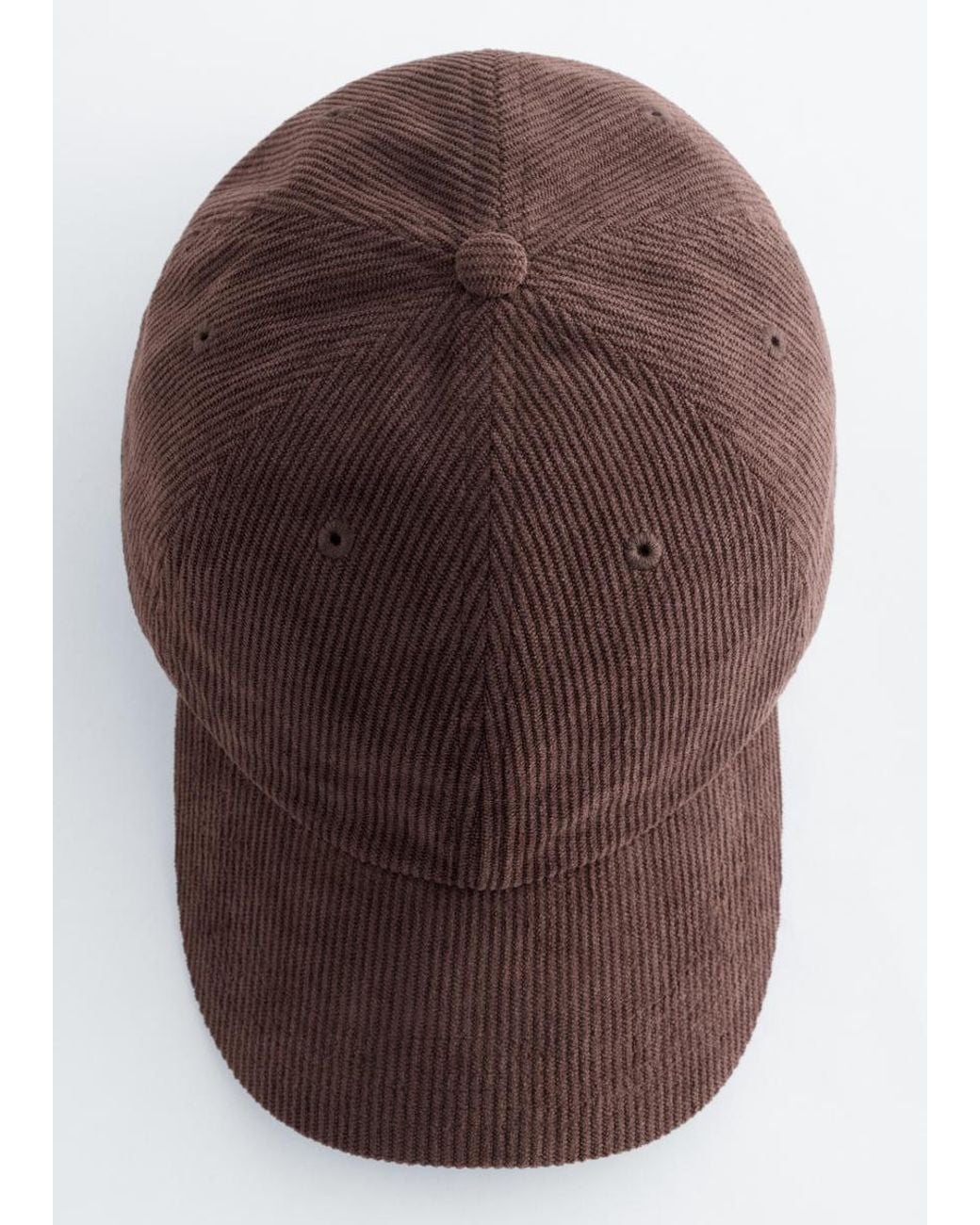 & Other Stories Brown Corduroy Baseball Cap