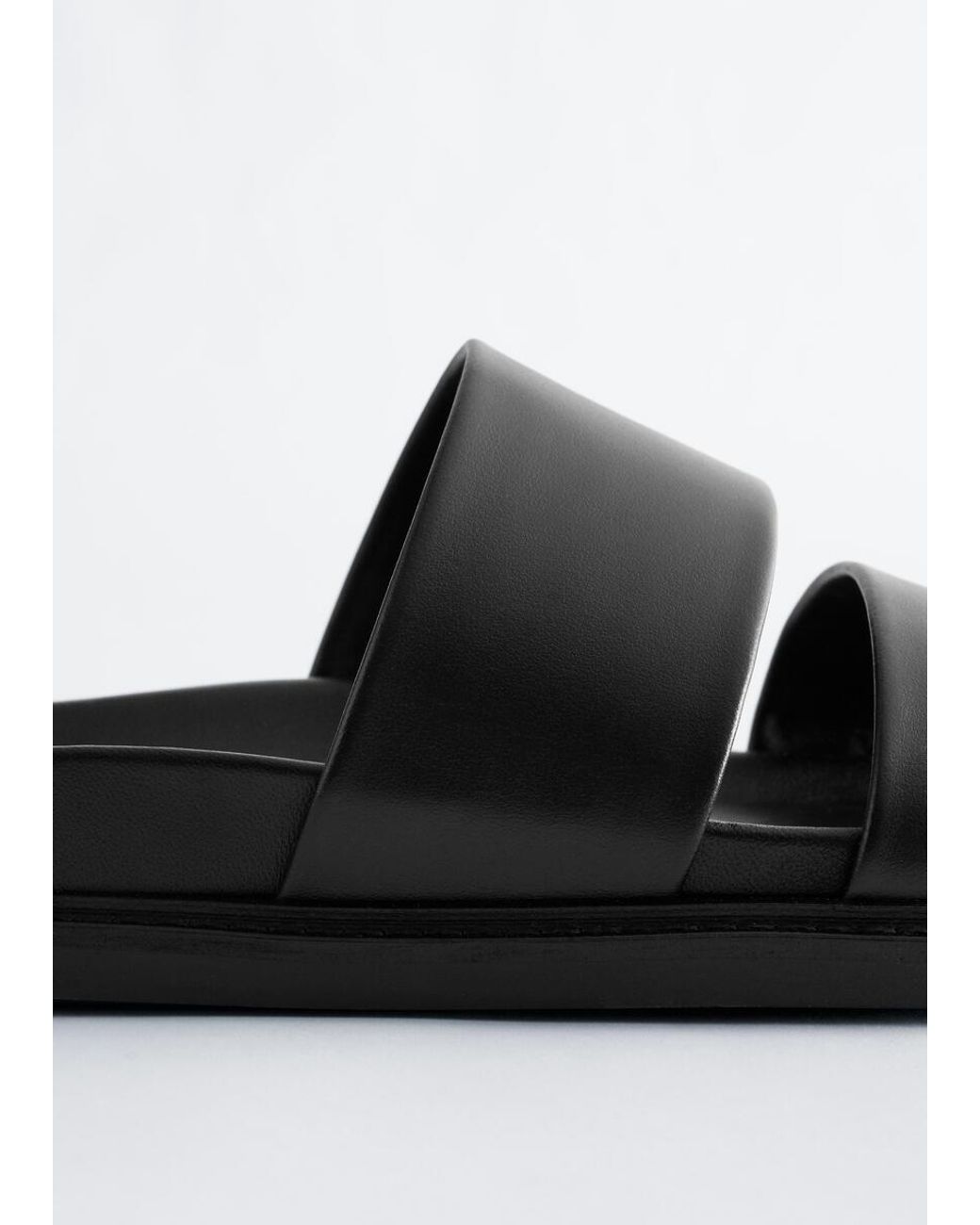 & Other Stories Blue Leather Sandals