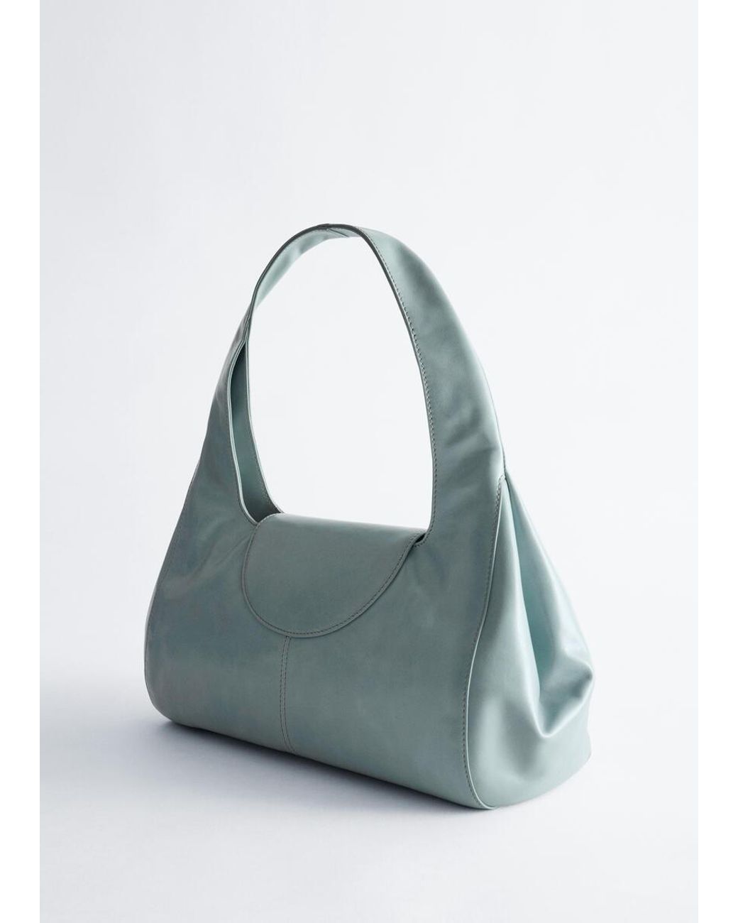 & Other Stories Blue Curved Shoulder Bag