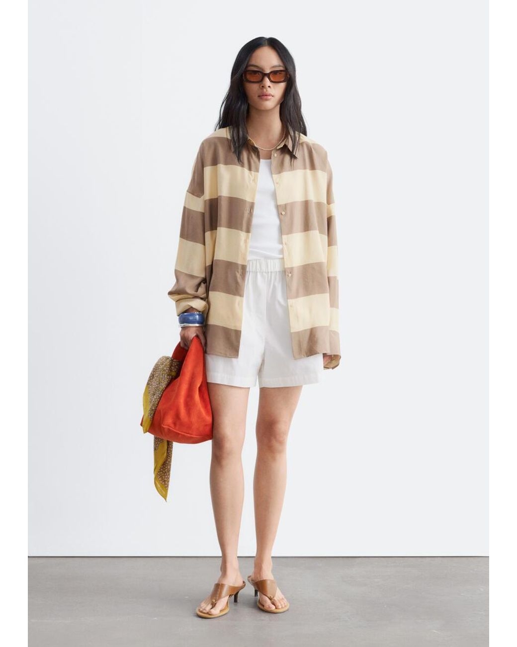 & Other Stories Natural Oversized Shirt