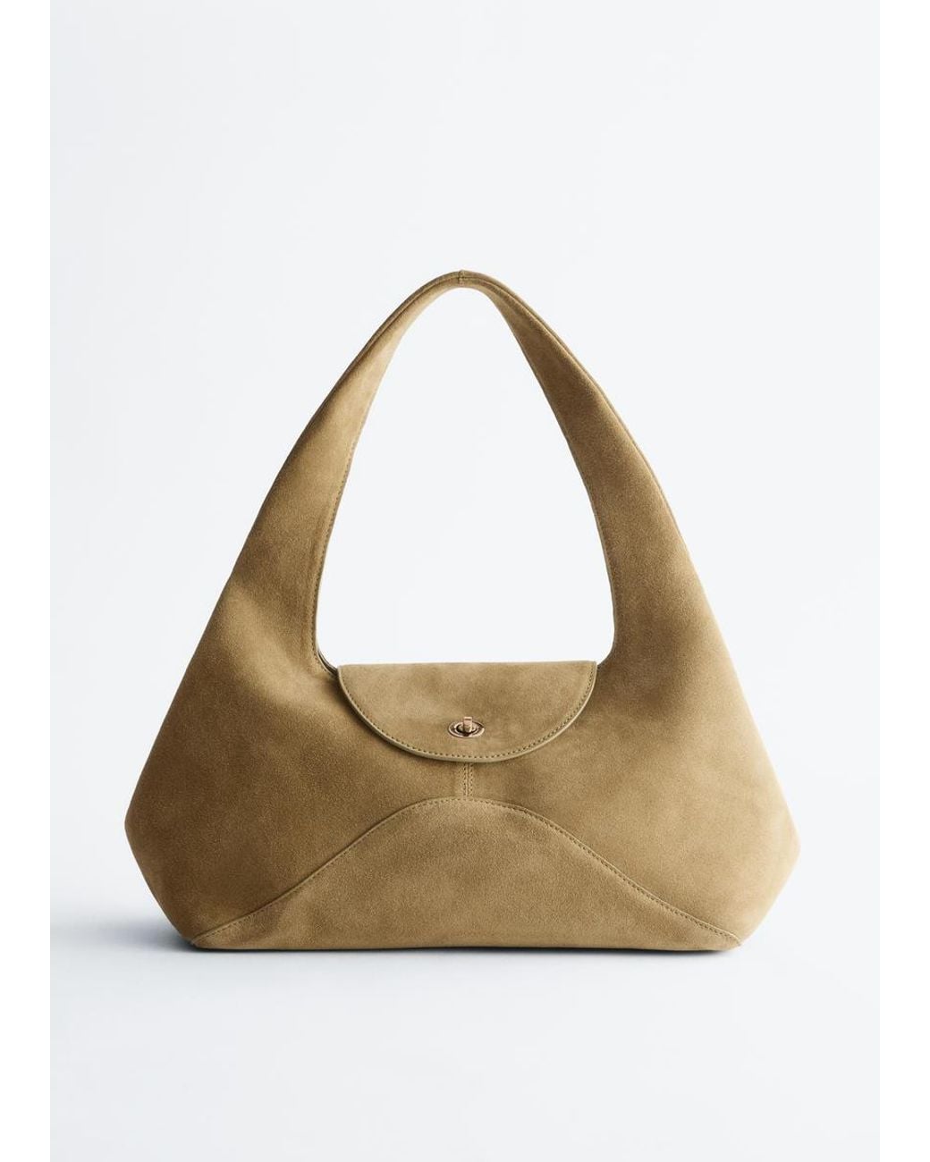 & Other Stories Natural Curved Shoulder Bag