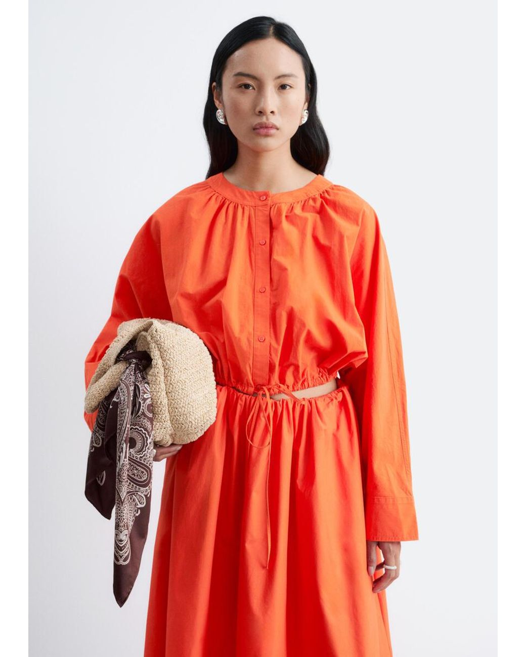 & Other Stories Gathered Cotton Blouse