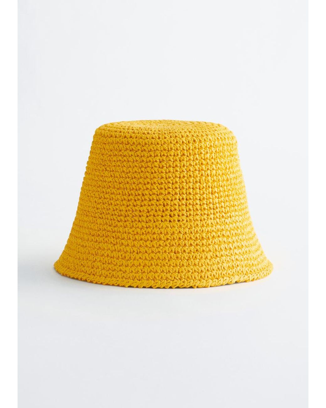 & Other Stories Black Woven Straw Hat