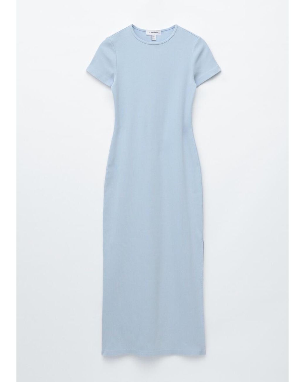 & Other Stories Blue Midi Jersey Dress