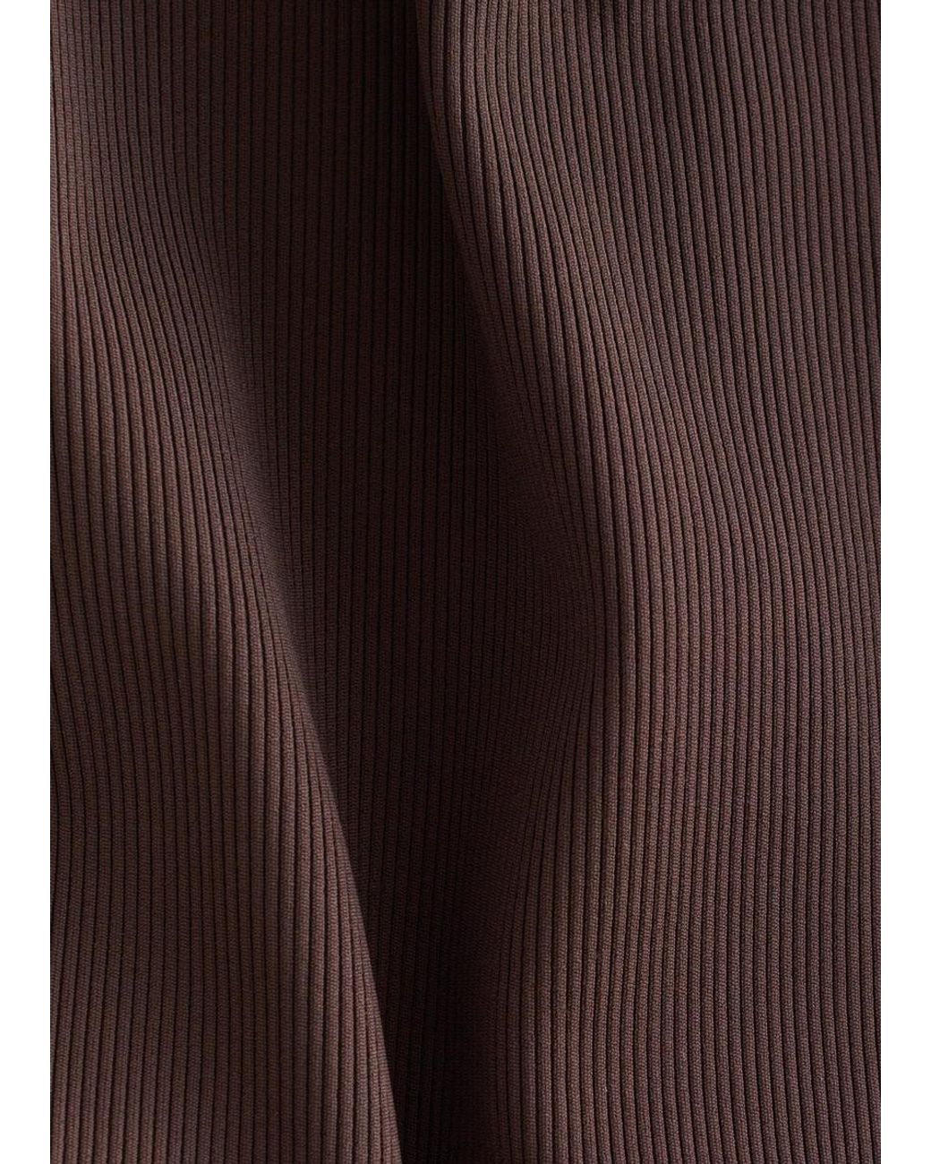 & Other Stories Brown Square-Neck Swimsuit